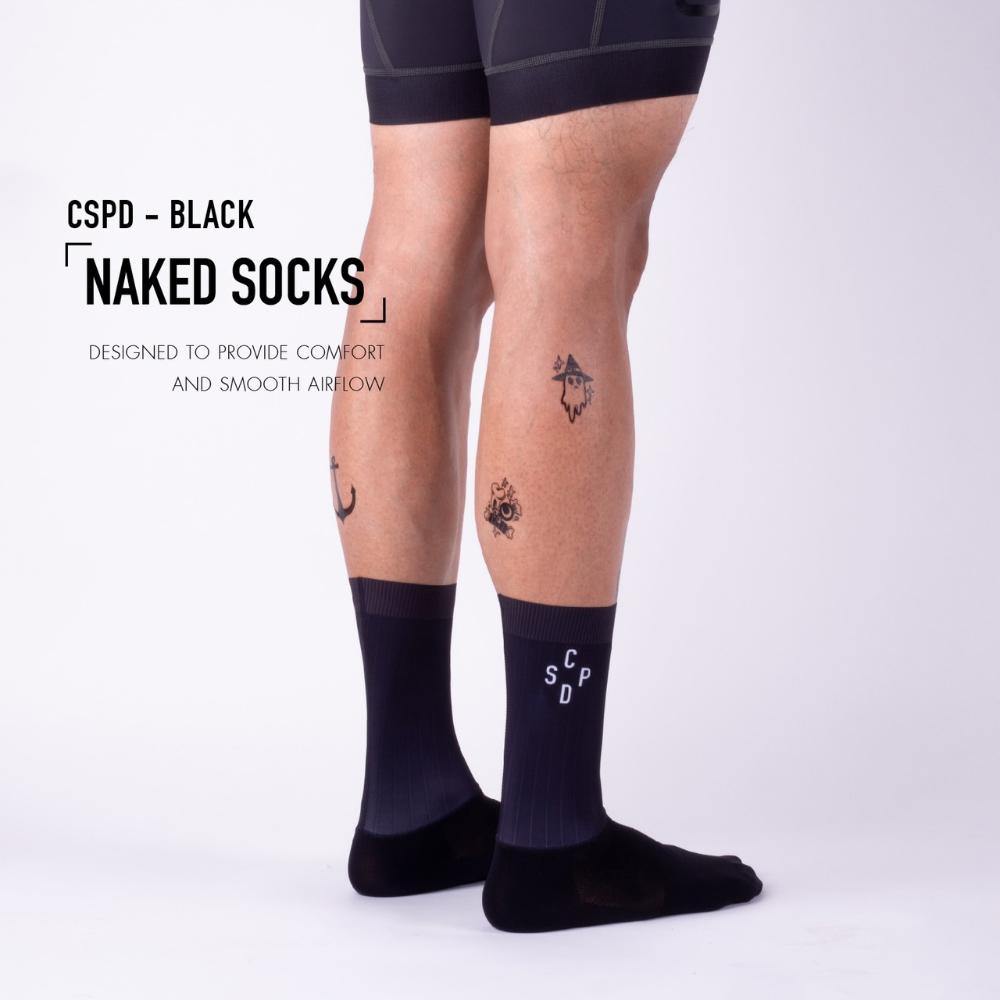 CSPD NAKED SOCKS / BLACK - A-Cycle